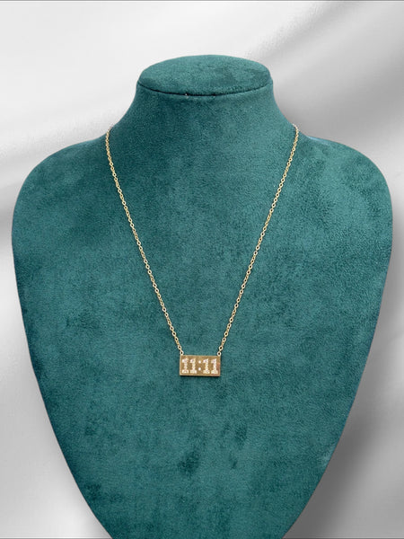 11:11 Studded Anti-tarnish Necklace