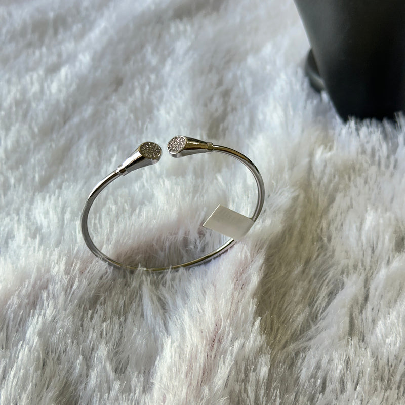 Adjustable Minimalist Anti Tarnish Bracelet - Silver