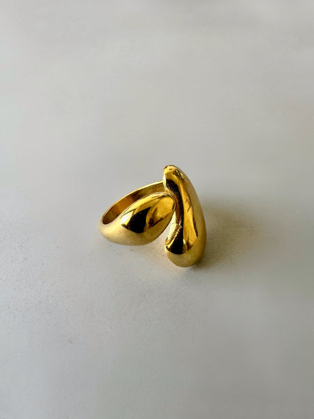 Anti-tarnish Chunky Ring - Gold