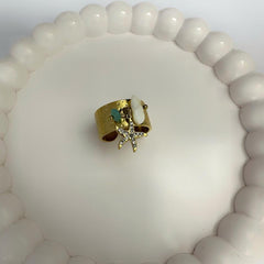 Anti Tarnish Adjustable Charm Ring