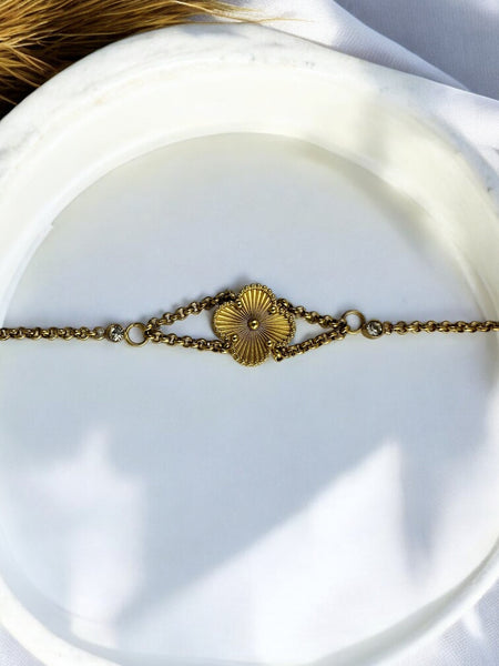 Anti Tarnish Clover Bracelet