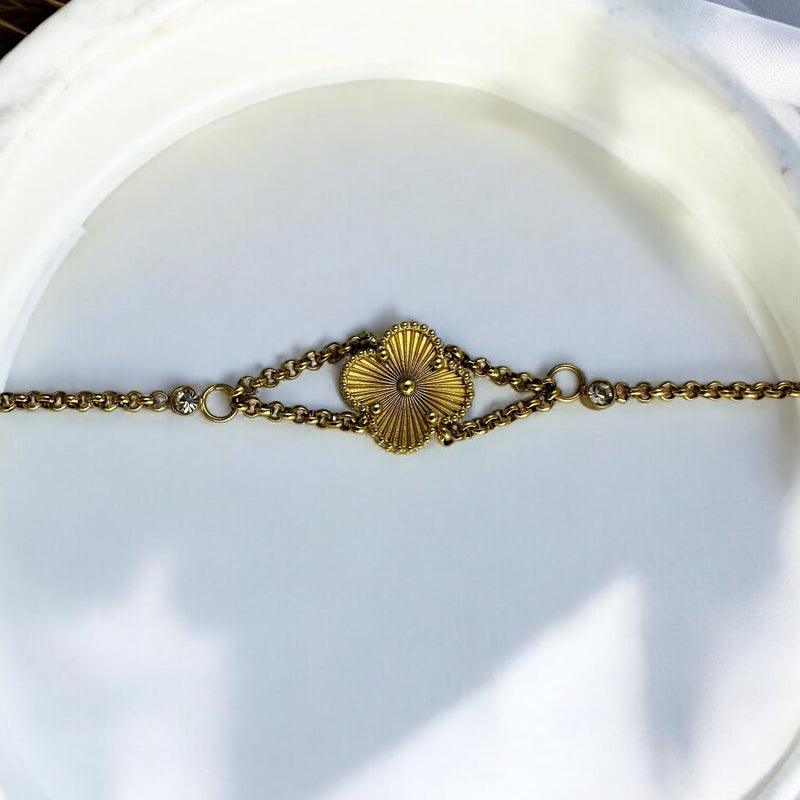 Anti Tarnish Clover Bracelet