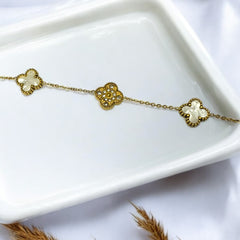 Anti Tarnish Clover bracelet