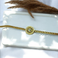 Anti Tarnish Evil Eye Chain Bracelet
