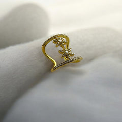 Statement Anti Tarnish Star Embellished Ring