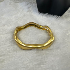 Asymmetrical Anti-tarnish Brass Bracelet - Gold