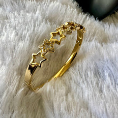 Star Studded Anti Tarnish Bracelet - Gold