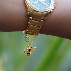 Bee Watch Charm - Gold
