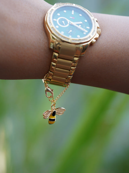 Bee Watch Charm - Gold