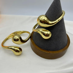 Drop End Anti Tarnish Bracelet - Gold