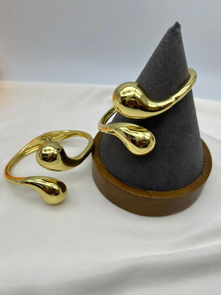 Drop End Anti Tarnish Bracelet - Gold