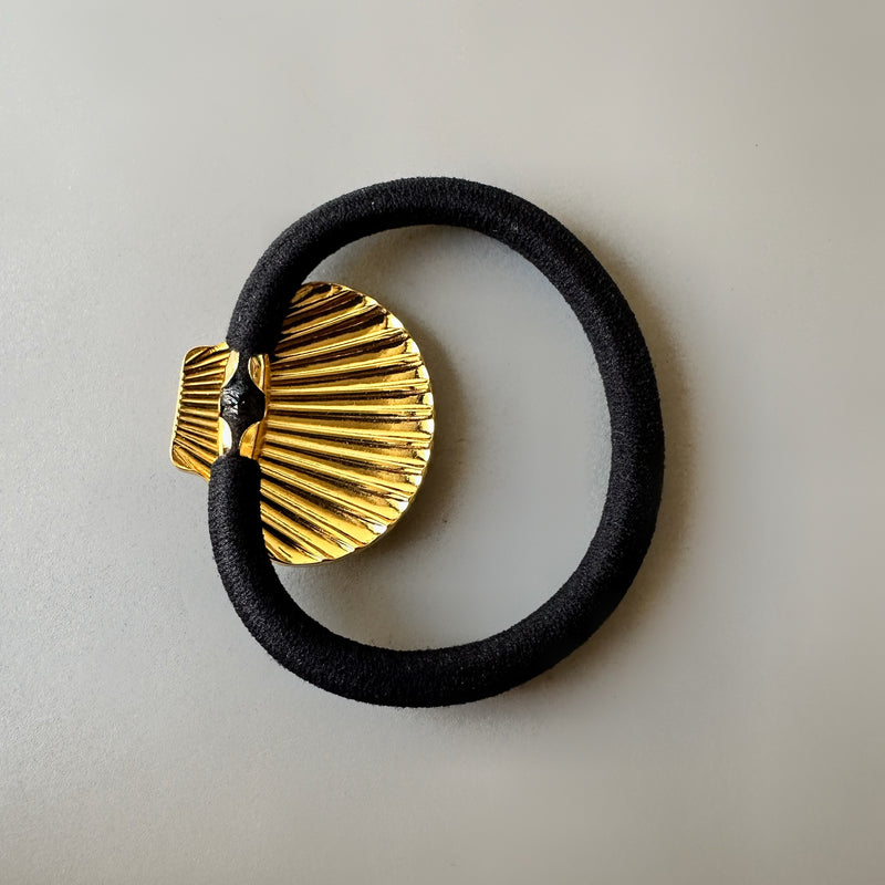 Sea Shell Gold Hair Tie