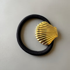 Sea Shell Gold Hair Tie