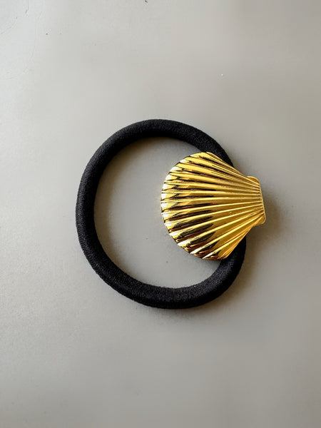 Sea Shell Gold Hair Tie