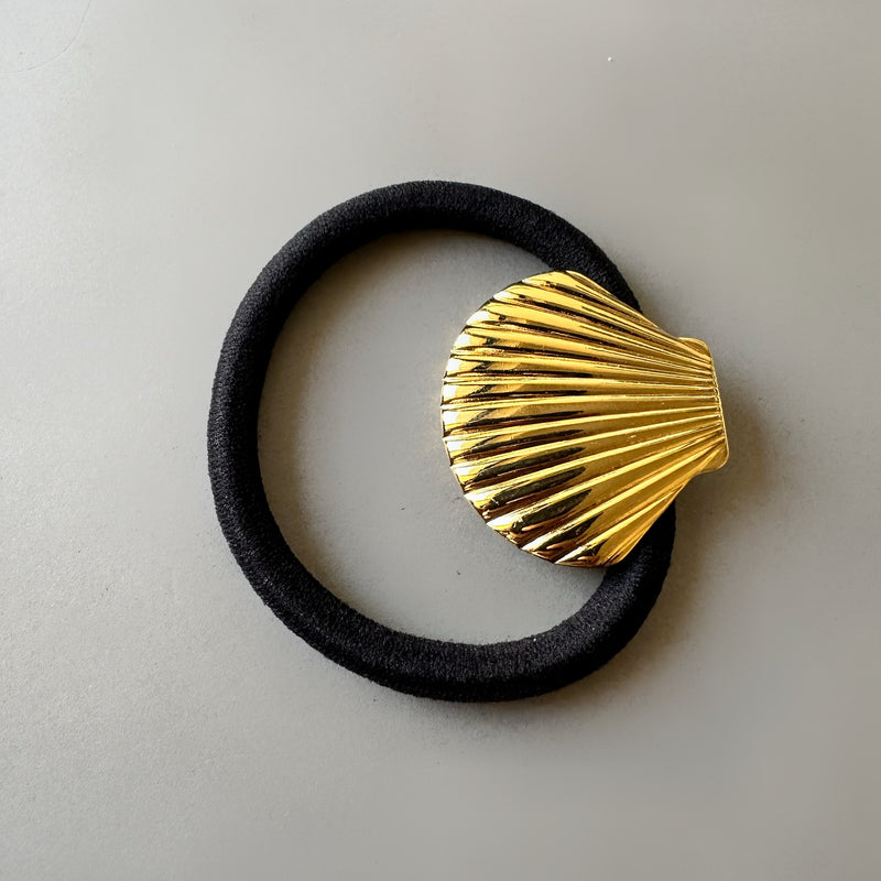 Sea Shell Gold Hair Tie
