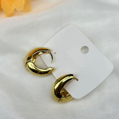 Gold Round Anti-tarnish Hoops