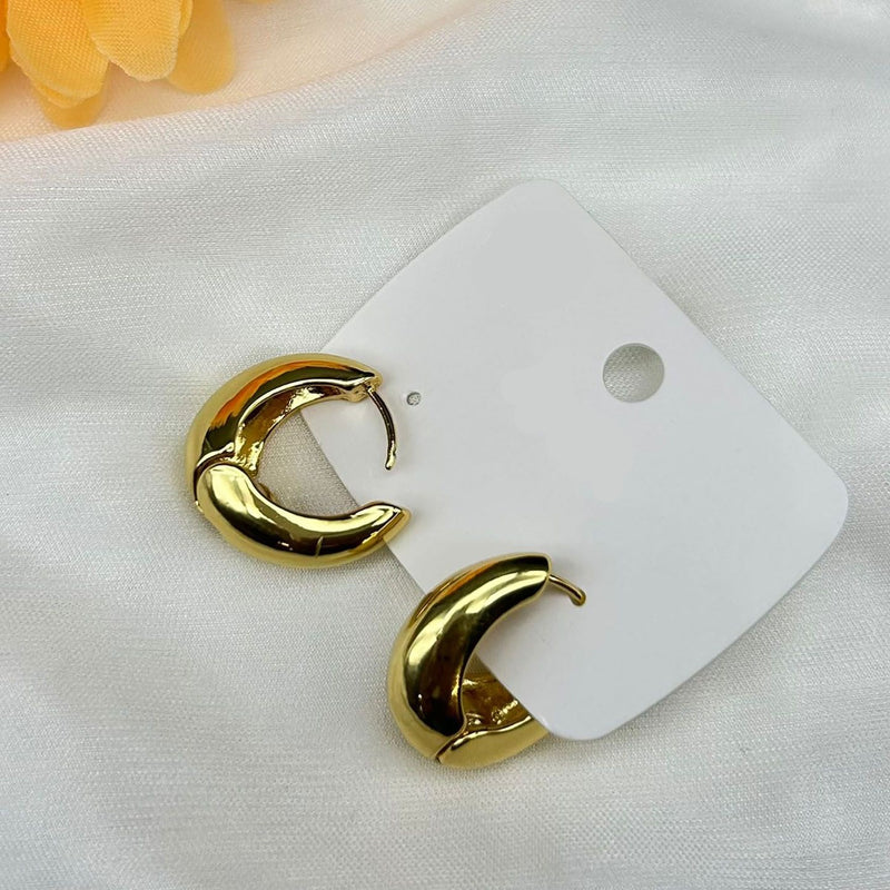 Gold Round Anti-tarnish Hoops