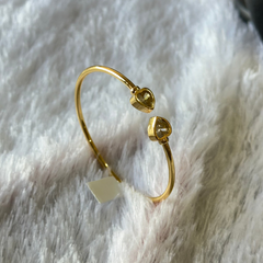 Minimalistic Heart Anti Tarnish Cuff Bracelet