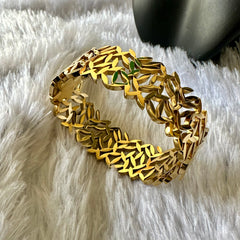 Entwined Leaves Anti Tarnish Bracelet - Gold