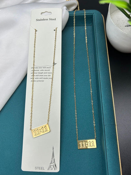 Gold 11:11 Anti Tarnish Necklace