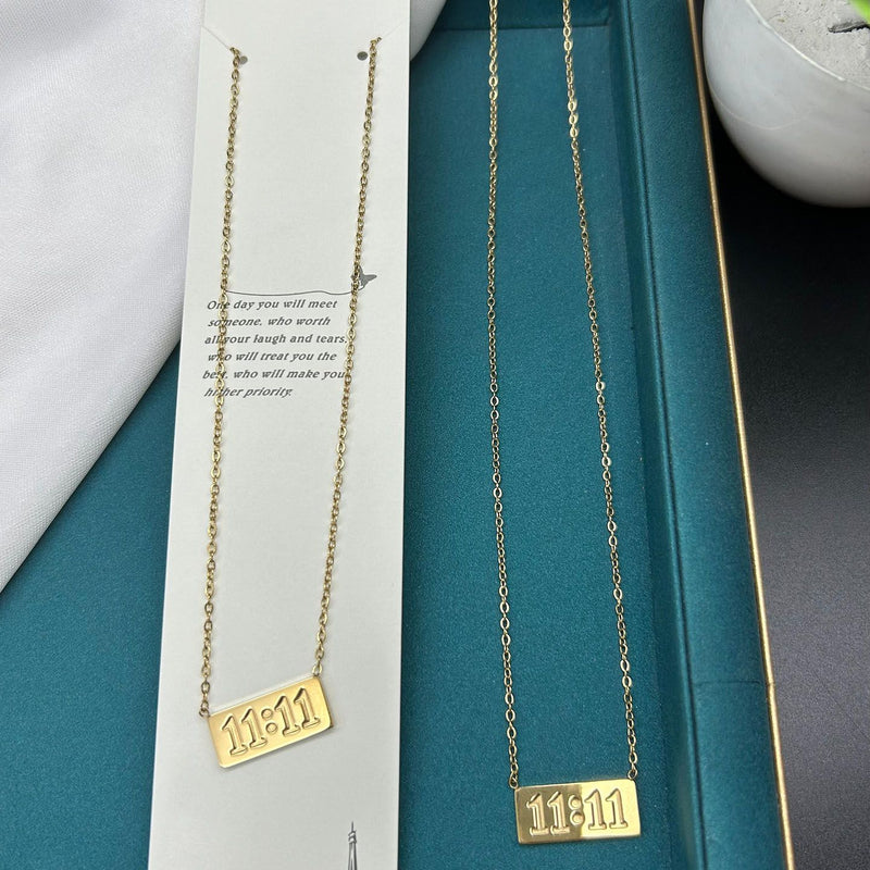 Gold 11:11 Anti Tarnish Necklace