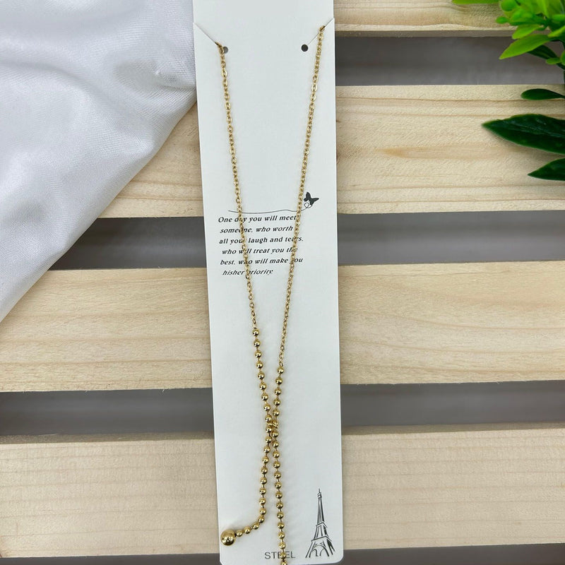 Gold Beads Necklace