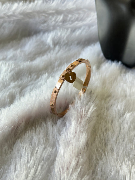 Rose Gold Bracelet with Charms