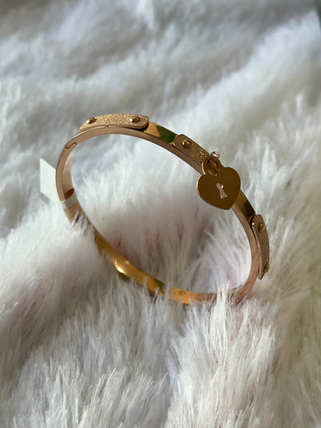 Rose Gold Bracelet with Charms