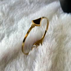 Minimalist black triangle Bracelet