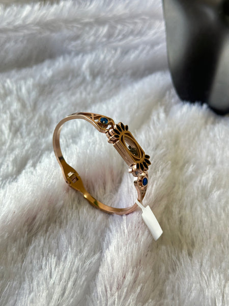 Evil Eye Beaded Anti Tarnish Gold Bracelet