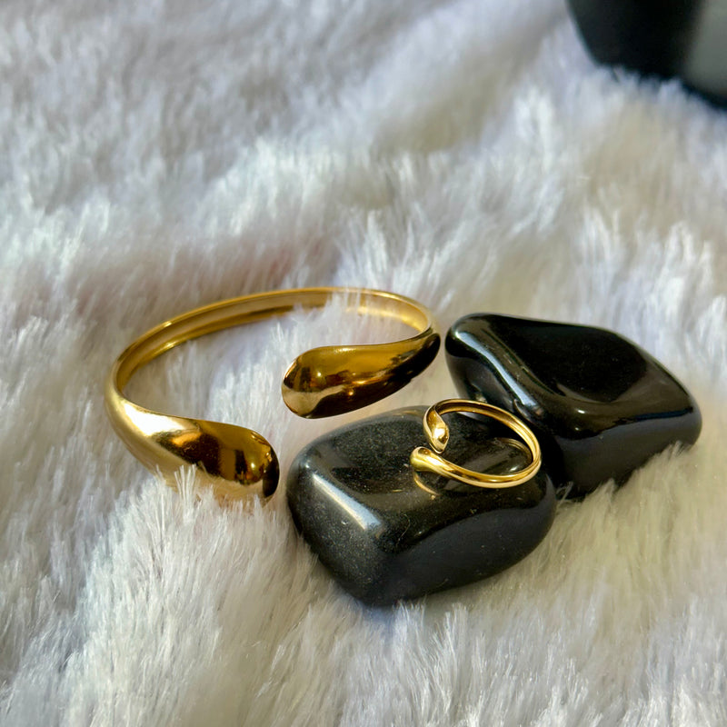 Open Ended Bracelet Ring Combo