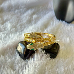 Snake Wrap Around Bracelet - Golden