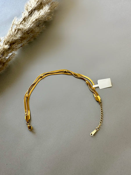 Layered Snake Chain Bracelet