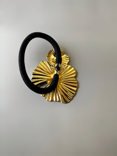 Dual Flower Stainless Steel Hair Tie