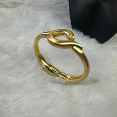Interlink Anti-tarnish Brass Bracelet - Gold