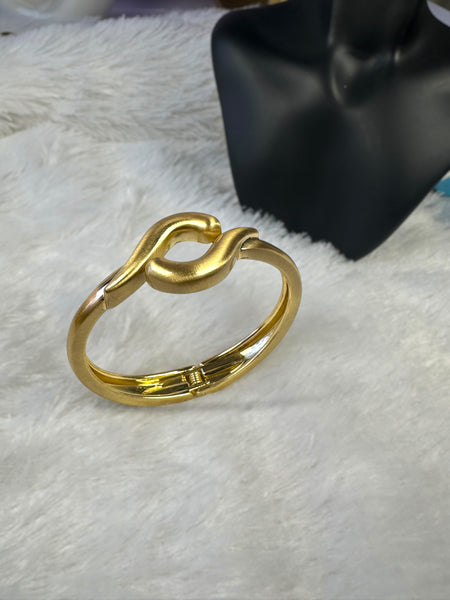 Interlink Anti-tarnish Brass Bracelet - Gold