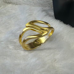 Leaf Design Anti-tarnish Brass Bracelet - Gold