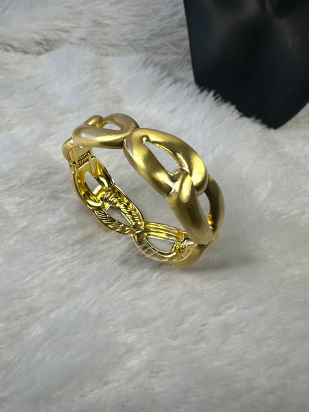 Link Style Brass Anti Tarnish Bracelet - Gold