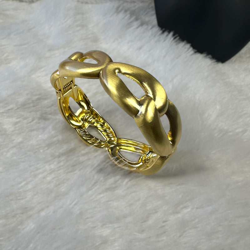 Link Style Brass Anti Tarnish Bracelet - Gold