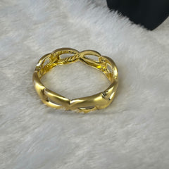 Link Style Brass Anti Tarnish Bracelet - Gold