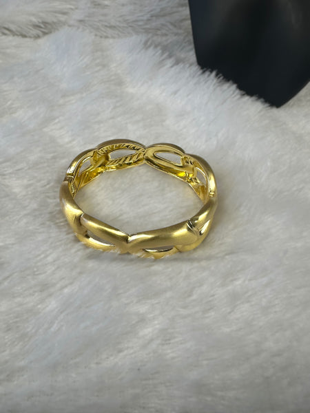 Link Style Brass Anti Tarnish Bracelet - Gold