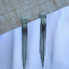 Minimalistic Anti Tarnish Dangler Earrings - Silver