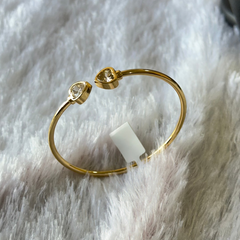 Minimalistic Heart Anti Tarnish Cuff Bracelet