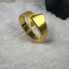 Overlap Anti-tarnish Brass Bracelet - Gold