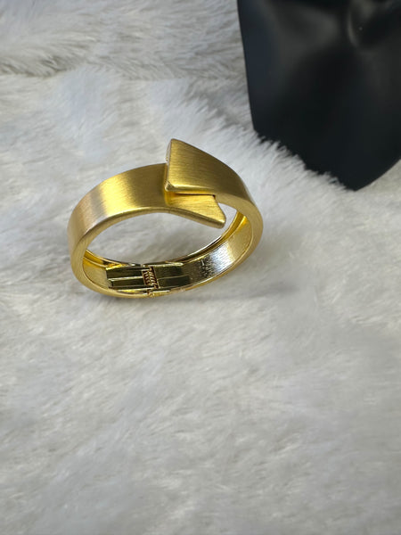 Overlap Anti-tarnish Brass Bracelet - Gold