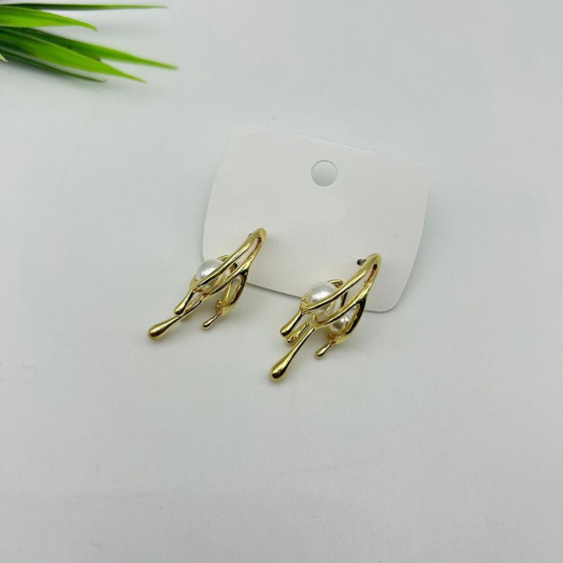 Pearls-in-a-Nest Anti Tarnish Earrings