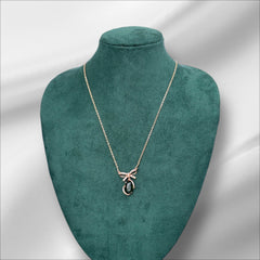 Rose Gold bow with Stone
