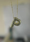 Anti Tarnish Stone Studded Alphabet Pendants