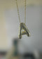 Anti Tarnish Stone Studded Alphabet Pendants