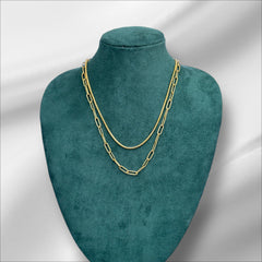 Layered Link Chain Necklace